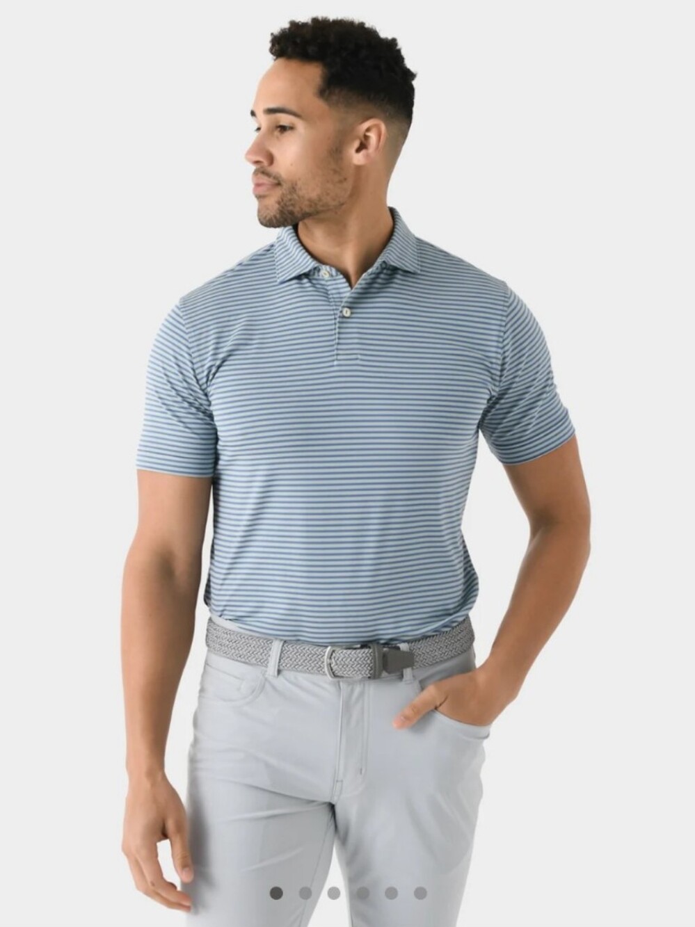Peter Millar Crown Crafted Sawyer Striped Polo Performance Jersey